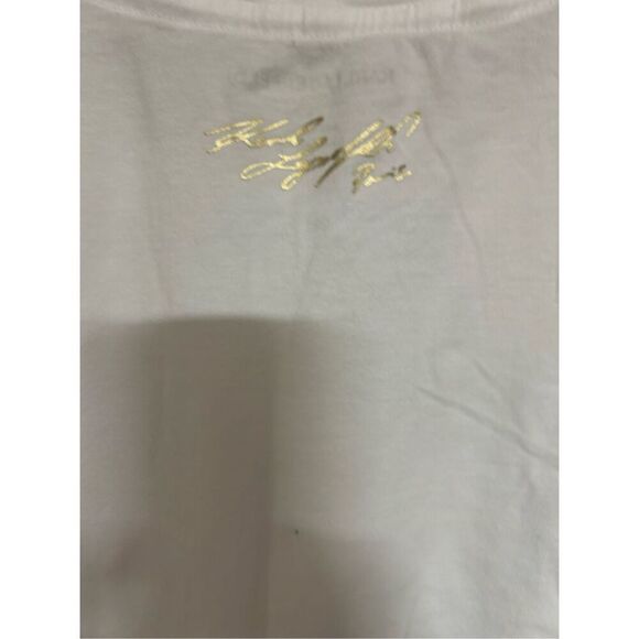 Karl Lagerfeld Small (SM) T-Shirt Gold Logo - Picture 4 of 6